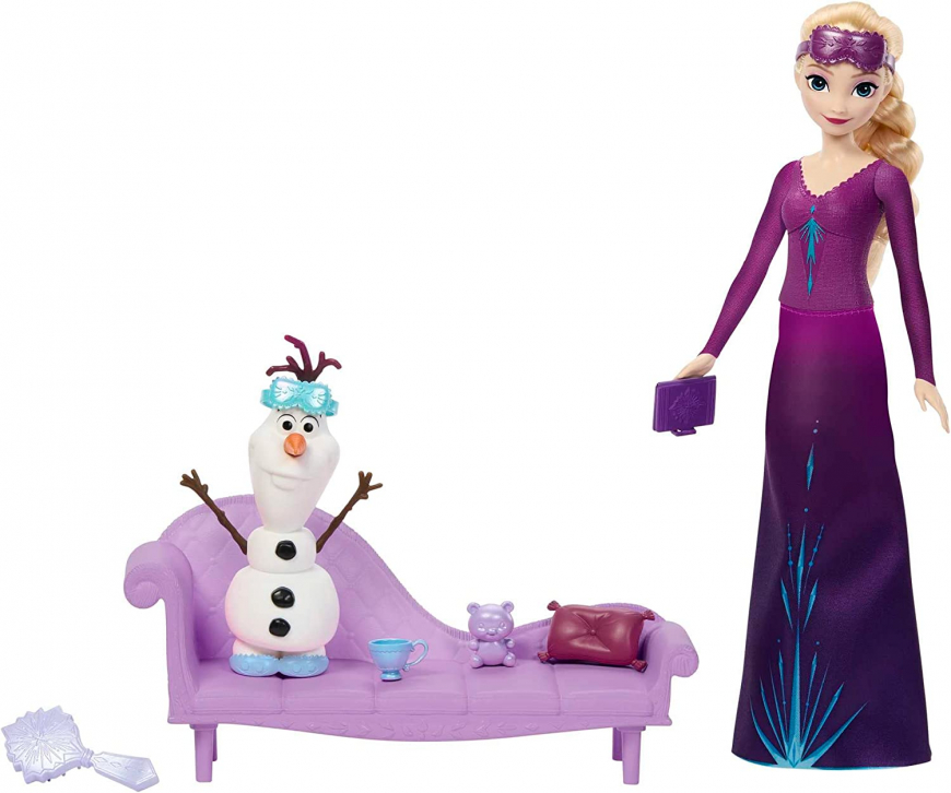 Disney Frozen Snow Dreams Elsa and Olaf bedtime doll set