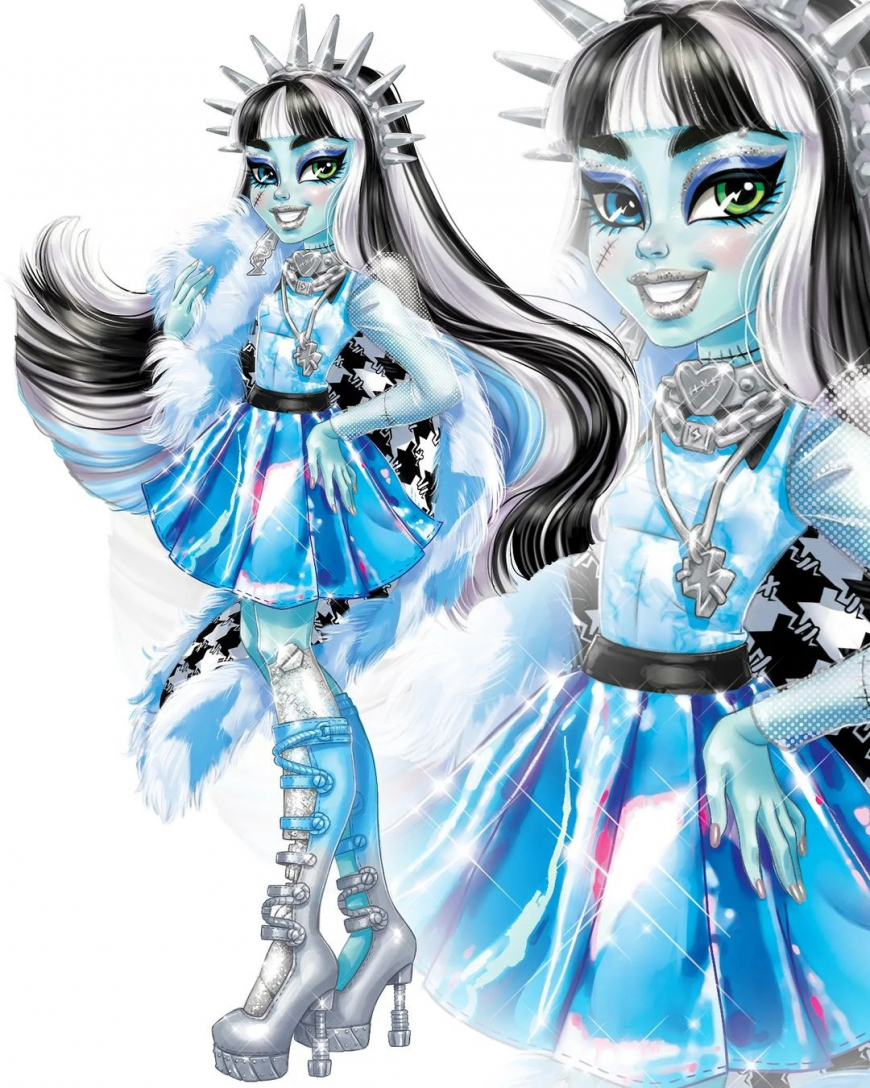 Monster High Skulltimate Secrets series 2 Fear Idescent official art Darko