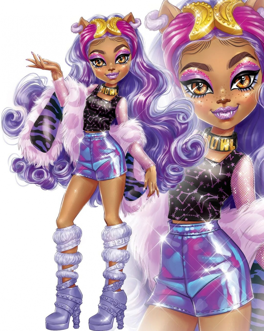 Monster High Skulltimate Secrets series 2 Fear Idescent official art Darko