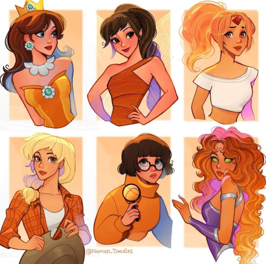 Orange characters heroines