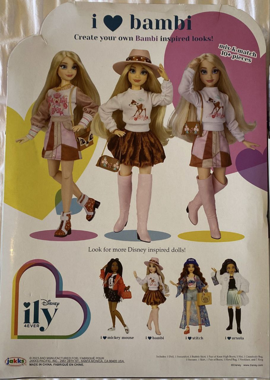 New Disney ily 4ever dolls 2023: Ursula, Bambi