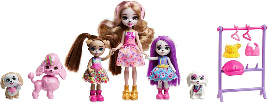 Enchantimals Glam Party Dwyla Dog and family dolls set