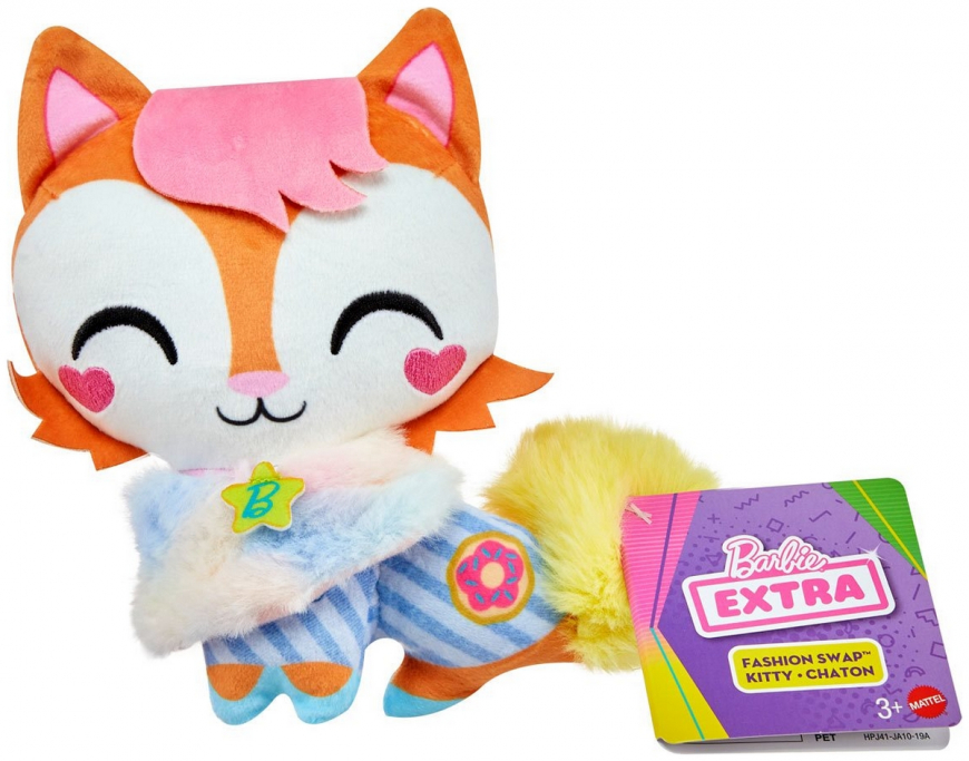 Barbie Extra Fashion Swap Plush Pets Kitty