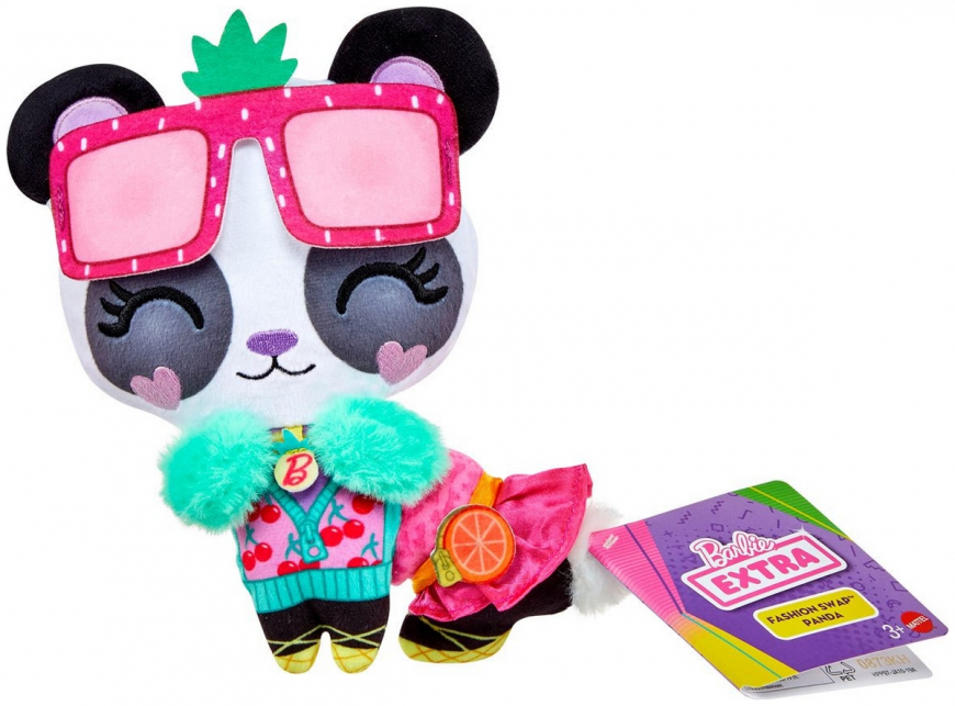 Barbie Extra Fashion Swap Plush Pets Panda