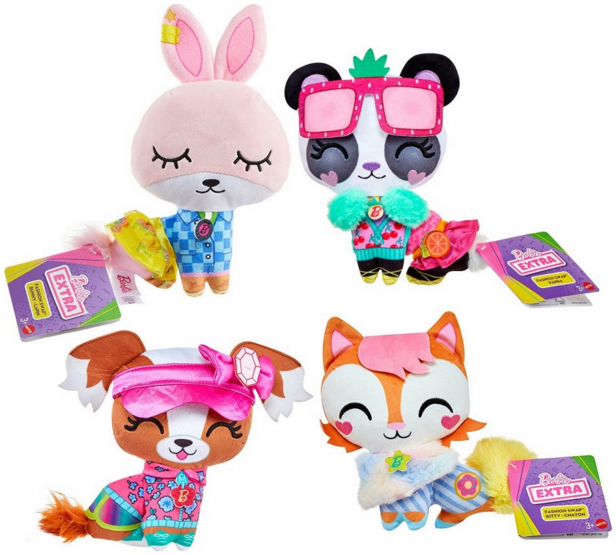 Barbie Extra Fashion Swap Plush Pets