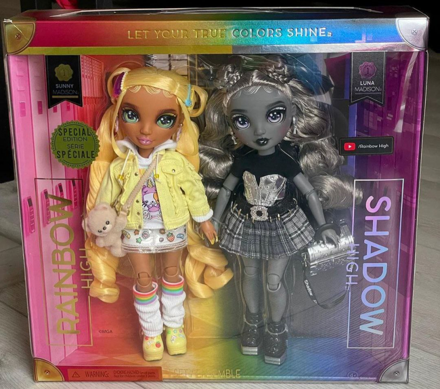 Rainbow High Shadow High Sunny and Luna 2 pack dolls 2023