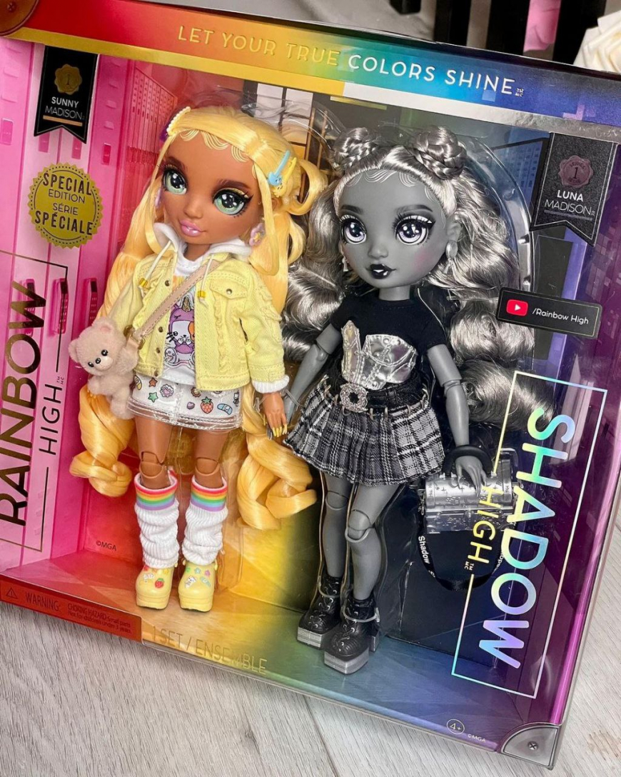 Rainbow High Shadow High Sunny and Luna 2 pack dolls 2023