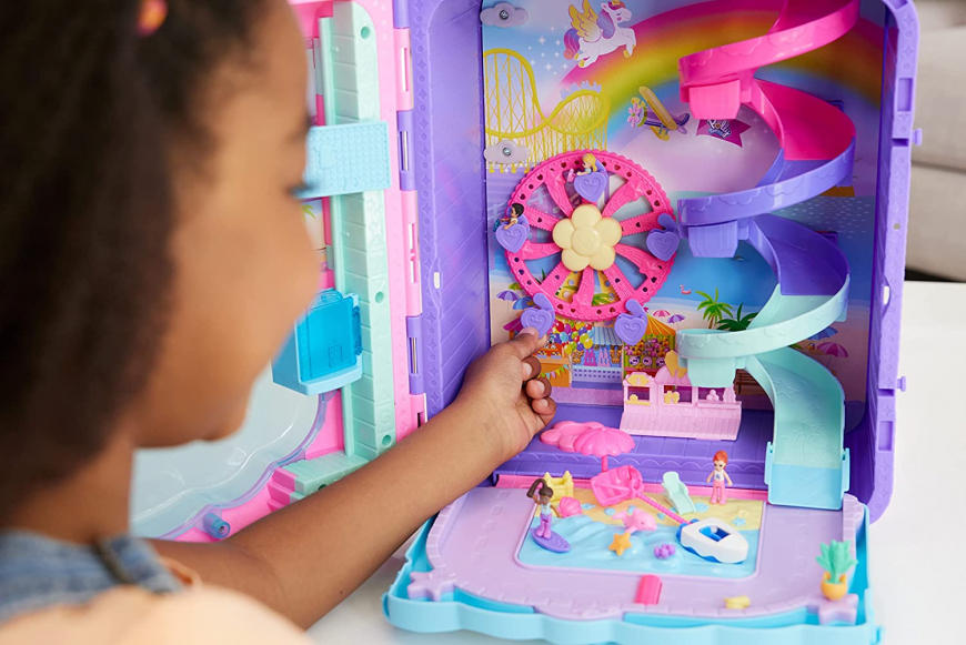 Polly Pocket Pollyville Resort Roll Away Playset