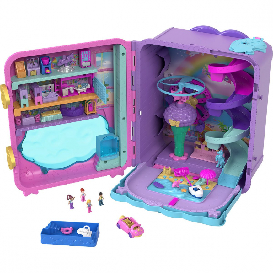 Polly Pocket Pollyville Resort Roll Away Playset