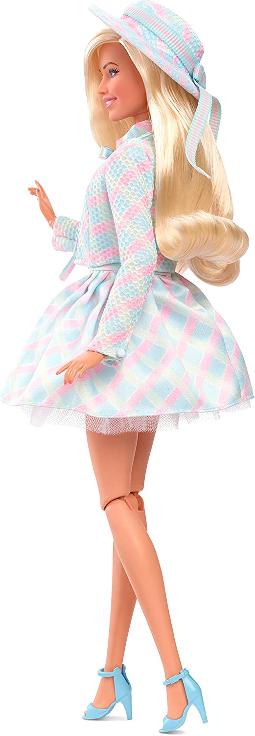 Barbie movie 2023 Barbie "Back To Barbieland" in Blue Plaid Dress collector doll HRF26