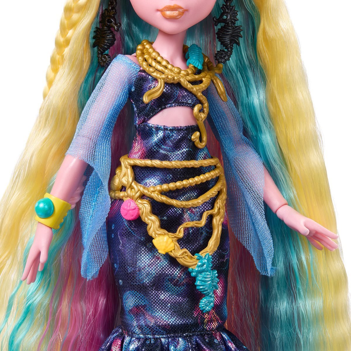 Monster High Lagoona Blue Fashion Doll in Monster Ball Party Dress with  Accessories