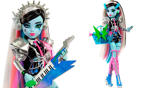 Monster High Amped Up Frankie Stein Rockstar doll