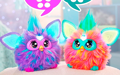 New Furby 2023 toys Purple and Coral
