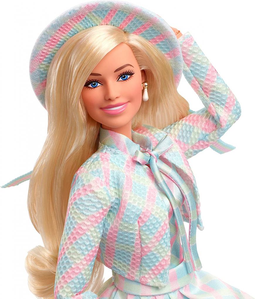 Barbie movie 2023 Barbie "Back To Barbieland" in Blue Plaid Dress collector doll HRF26