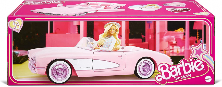 Barbie movie 2023 Convertible Car Playset Corvette HPKO2