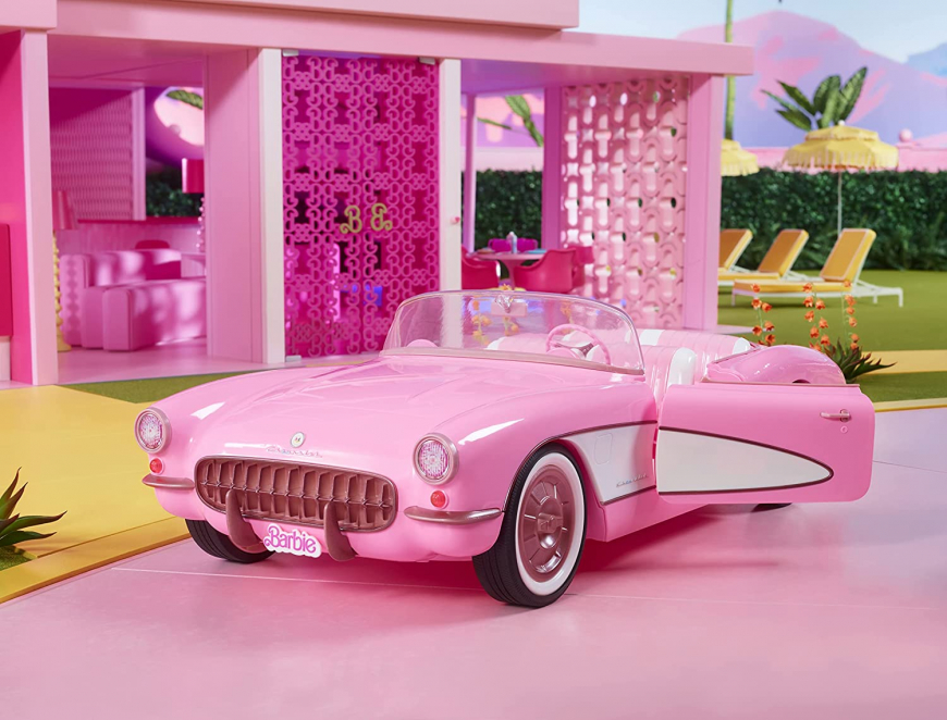 Barbie movie 2023 Convertible Car Playset Corvette HPKO2