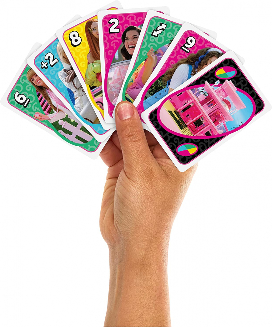 UNO Barbie The Movie Card Game