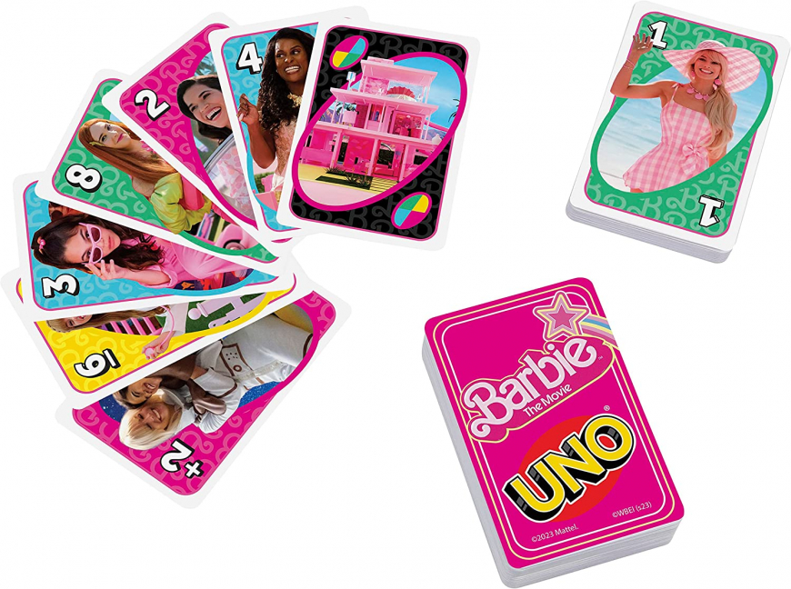 UNO Barbie The Movie Card Game