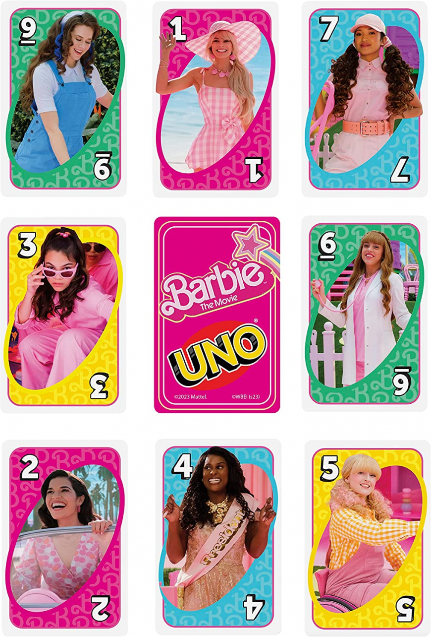 UNO Barbie The Movie Card Game