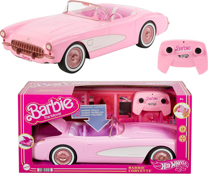 Hot Wheels Barbie Movie Corvette remote-control car