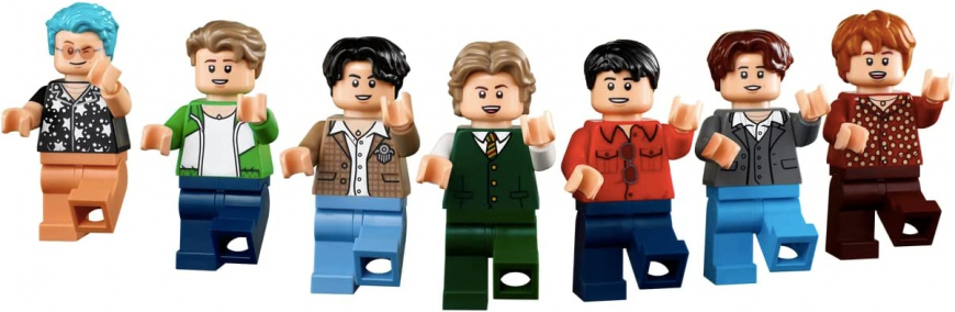 LEGO BTS Dynamite with RM, Jin, SUGA, j-Hope, Jimin, V and Jung Kook mini figures