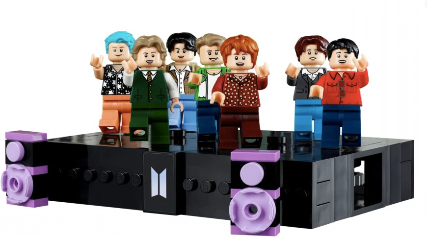 LEGO BTS Dynamite with RM, Jin, SUGA, j-Hope, Jimin, V and Jung Kook mini figures