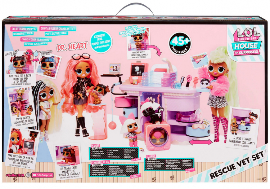 LOL OMG Rescue Vet playset with Dr Heart doll 2023