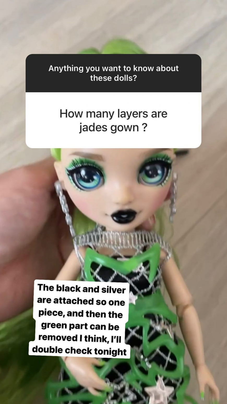 Rainbow High Project Rainbow Runway Jade doll