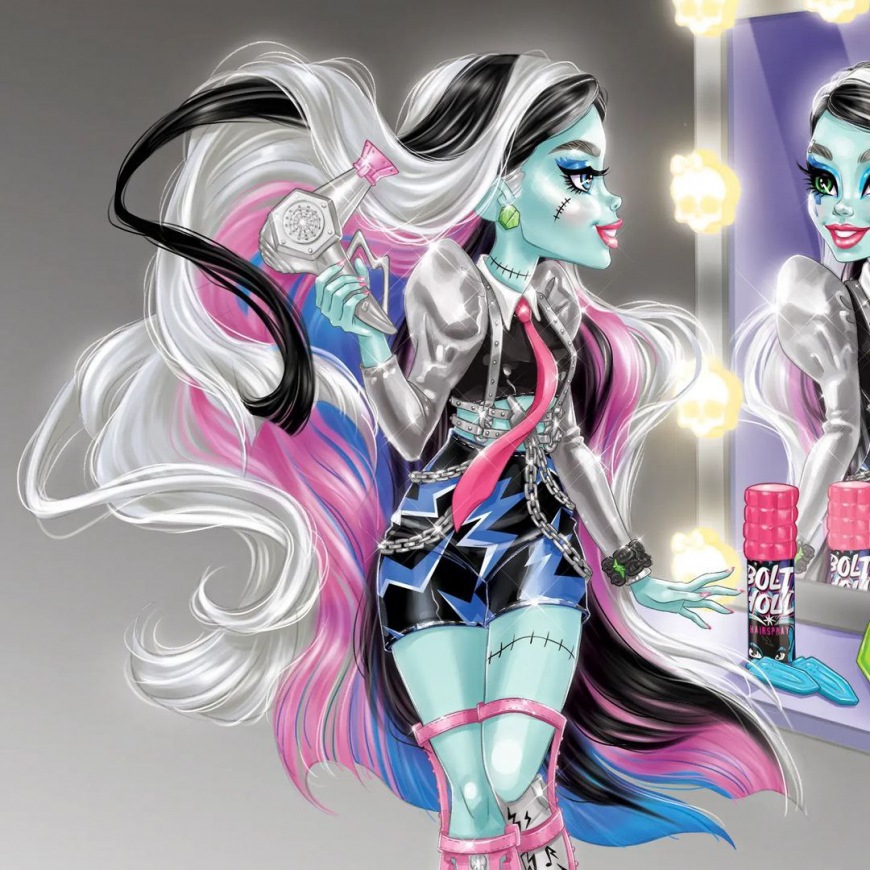 Monster High Amped Up Frankie Stein art
