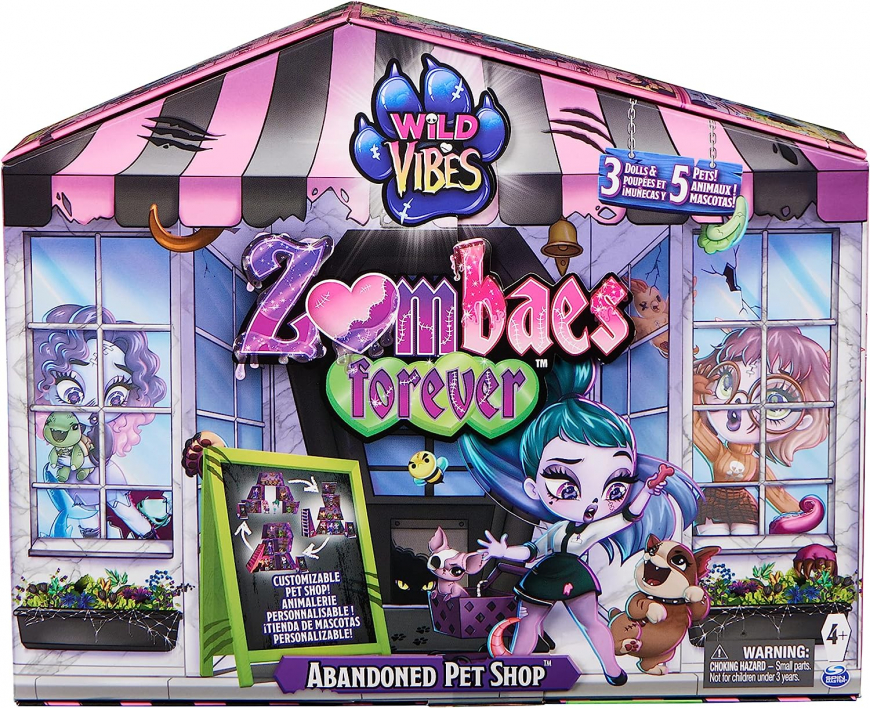 Zombaes Forever Wild Vibes Abandoned Pet Shop playset