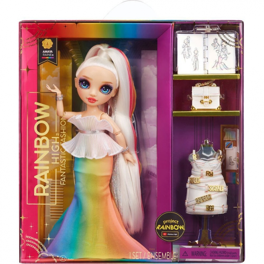 Rainbow High Fantastic Fashion Project Rainbow doll Amaya Raine