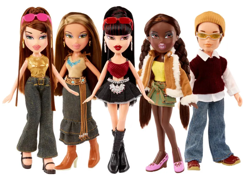 2023 Bratz Series 3 dolls: Dana, Fianna, Felicia, Tiana, and Koby