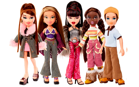 2023 Bratz Series 3 dolls: Dana, Fianna, Felicia, Tiana, and Koby