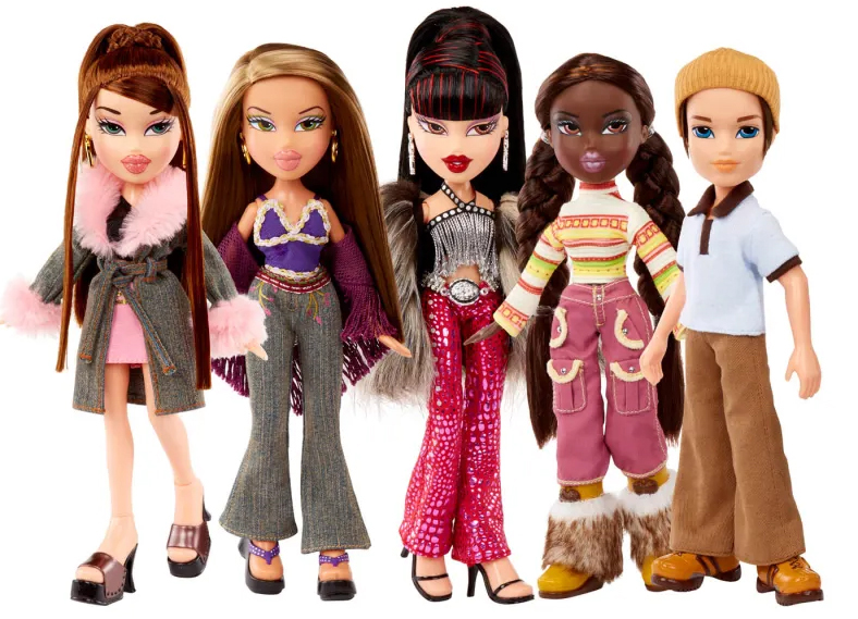 2023 Bratz Series 3 dolls: Dana, Fianna, Felicia, Tiana, and Koby