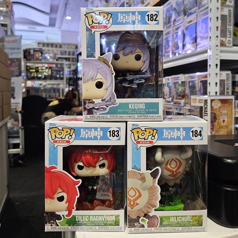 New Genshin Impact Funko Pop Diluc, Keqing and Hilichurl figures