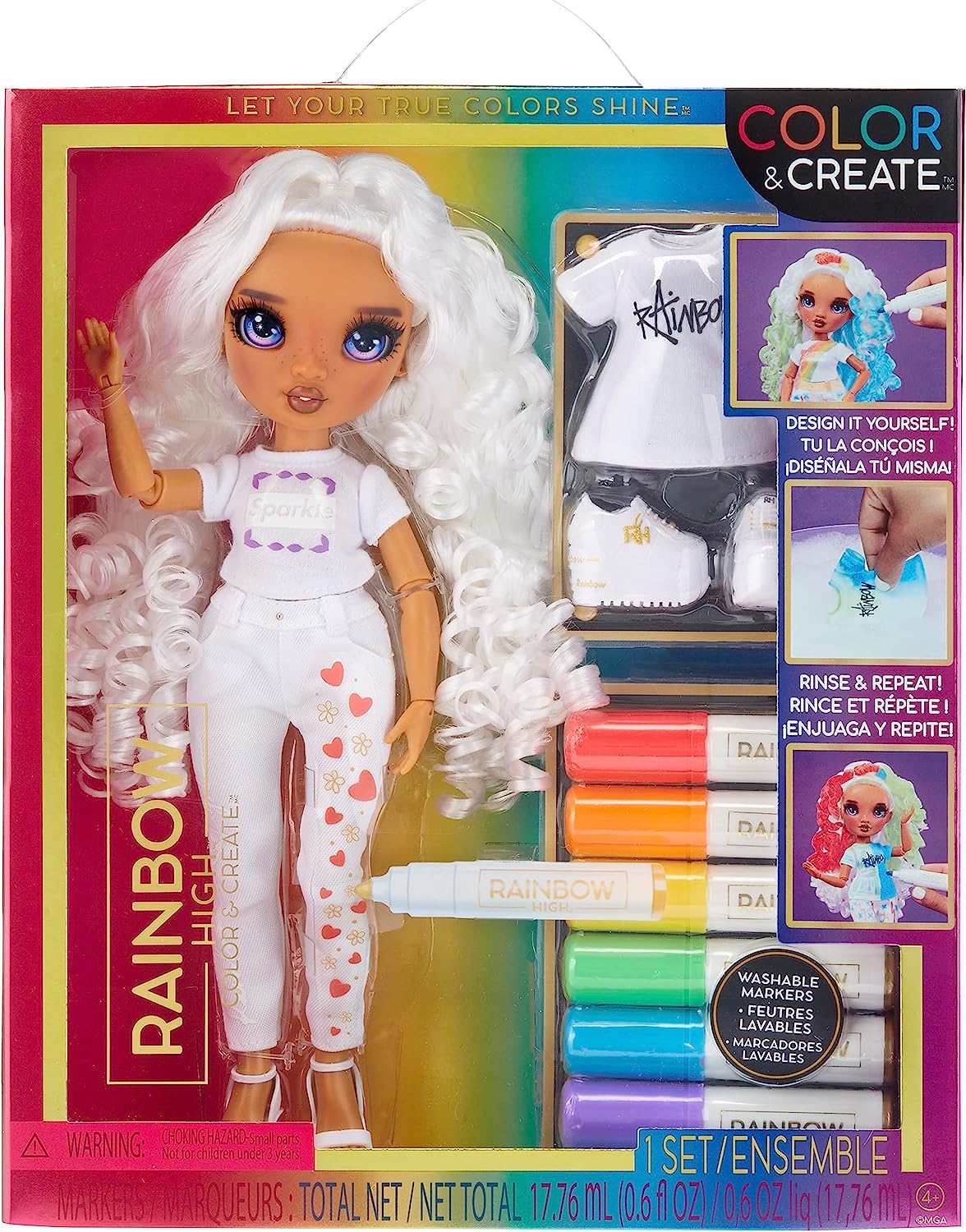 Rainbow High Blu - Blue Fashion Doll in Fashionable Outfit