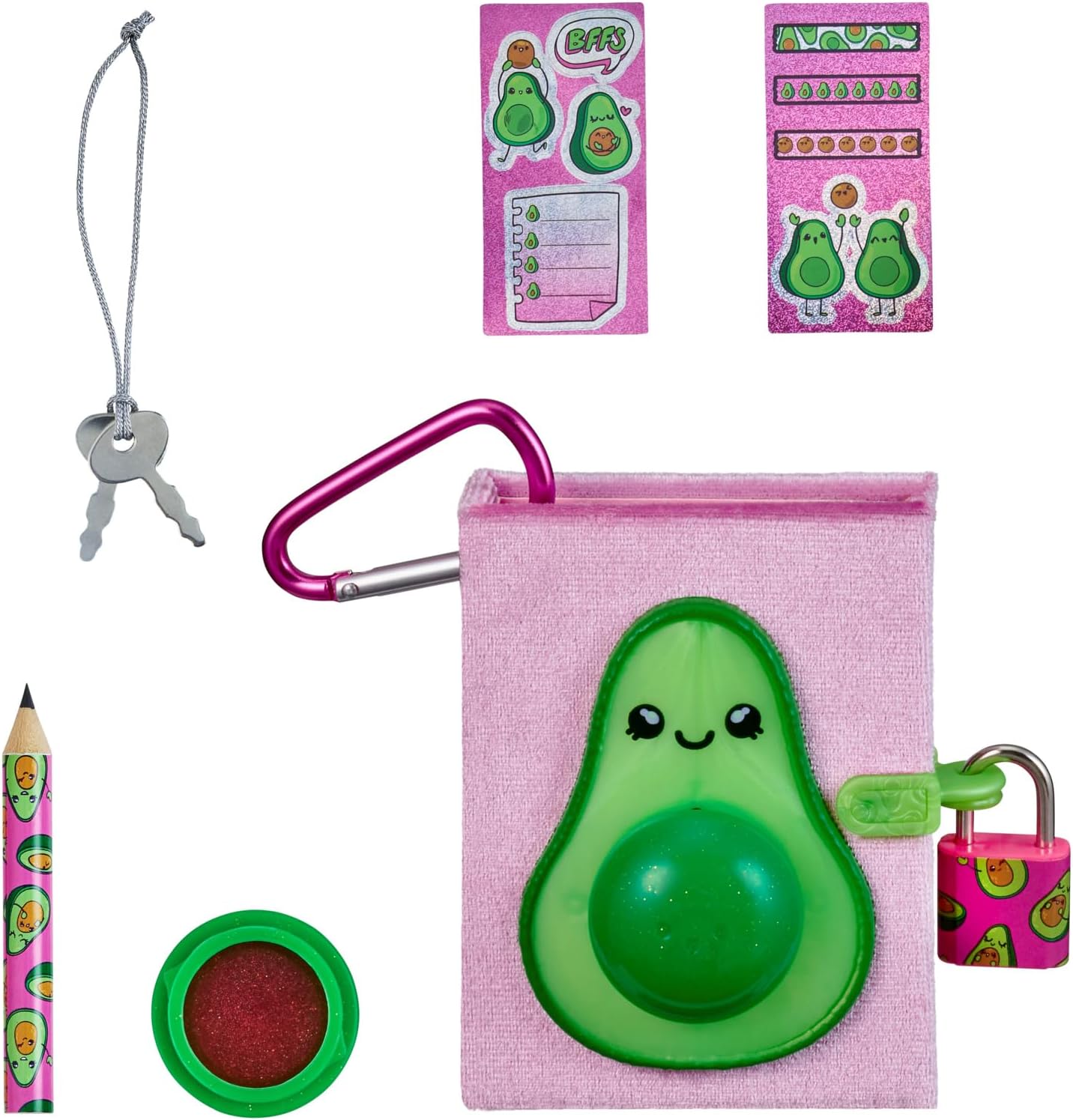 Real Littles fridge desktop caddies, plushie mini backpack and