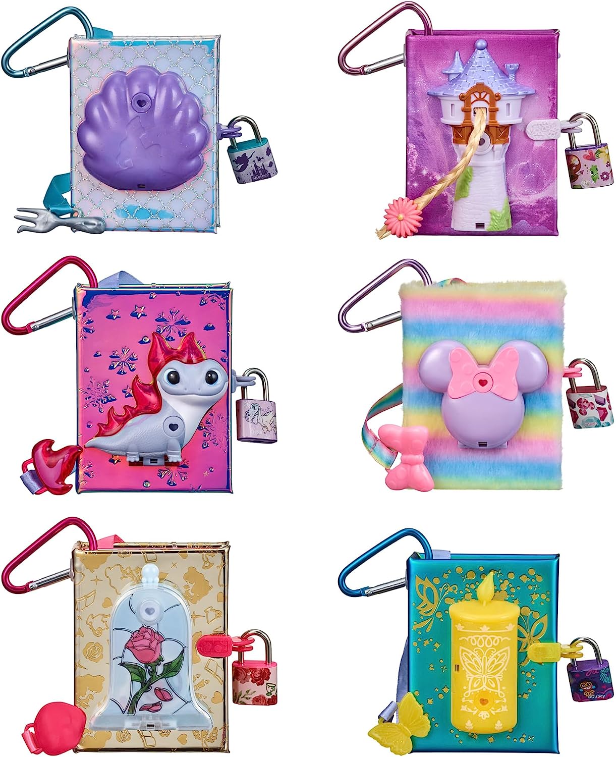 Real Littles fridge desktop caddies, plushie mini backpack and Disney micro  journals 