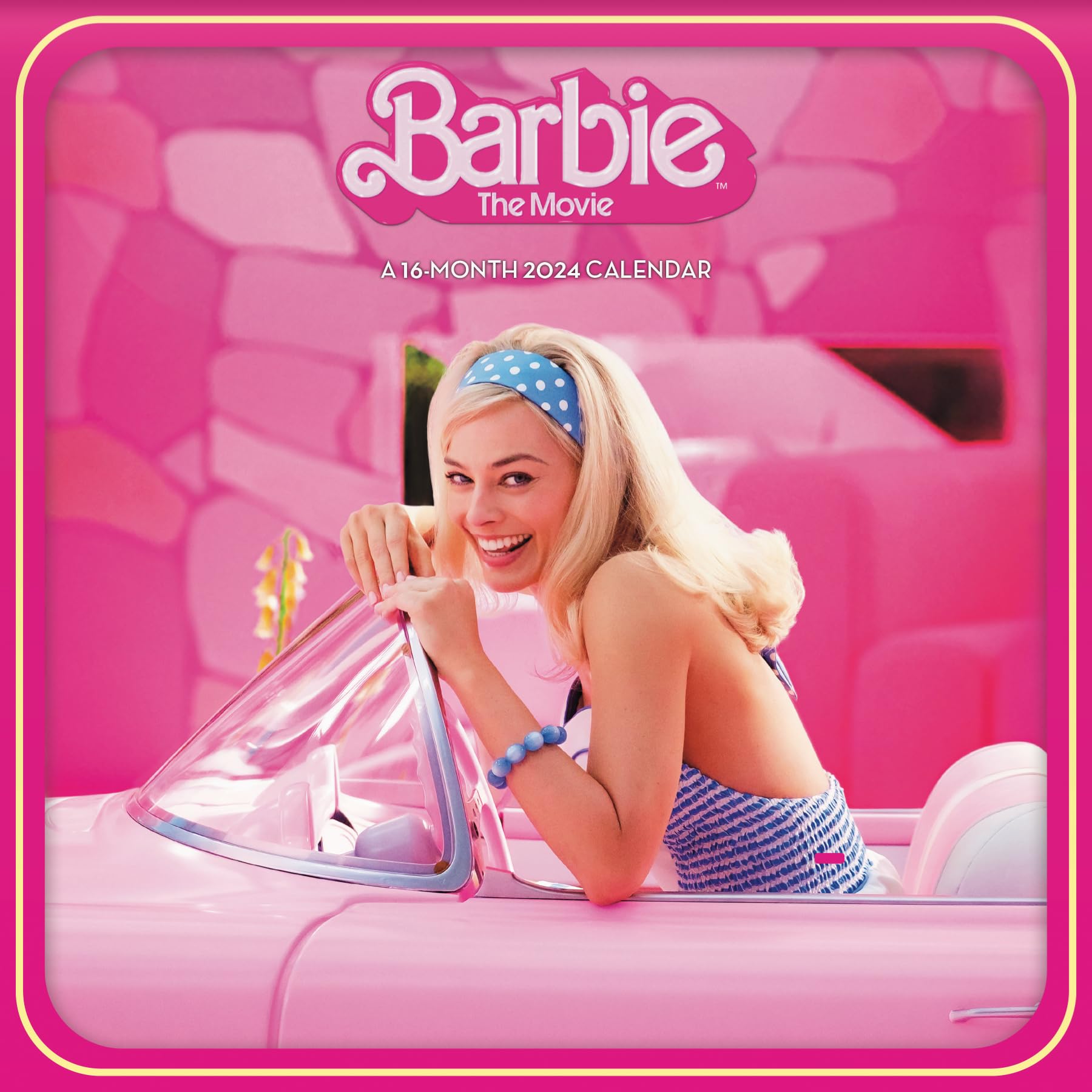 Barbie The Movie 2024 wall calendar