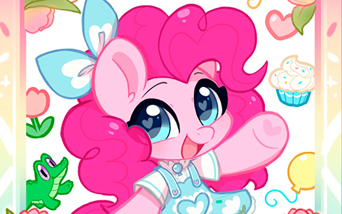 My Little Pony G4 main ponies in cute outfits from OofyColorful