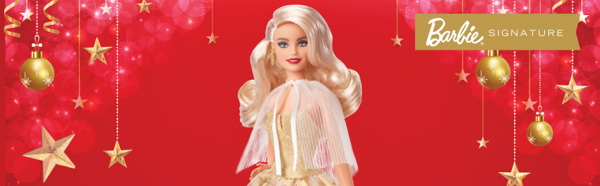 Barbie Signature Holiday Barbie 2023 blonde doll HJX08
