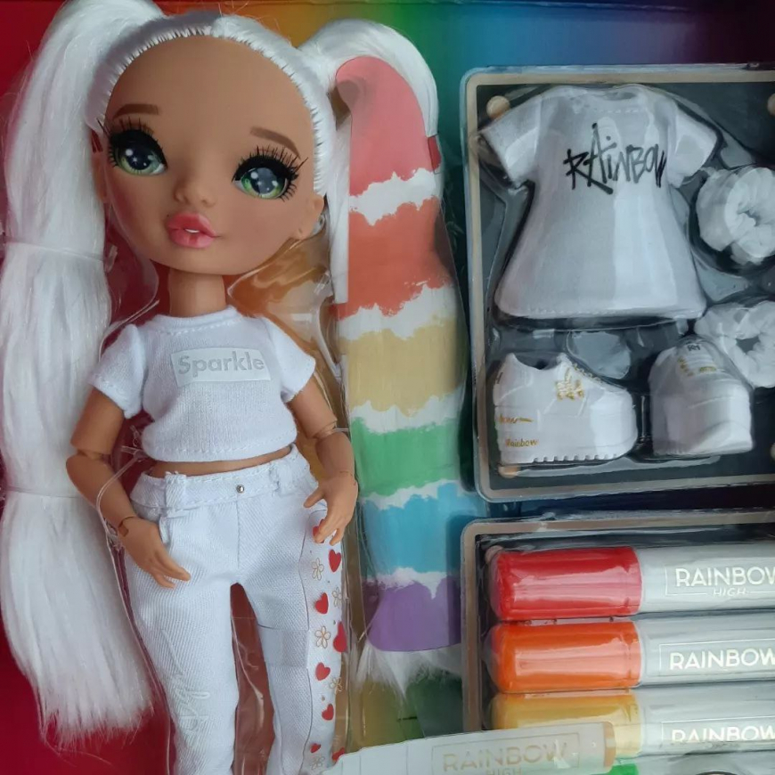 Rainbow High Color and Create Custom Dolls in real life photos