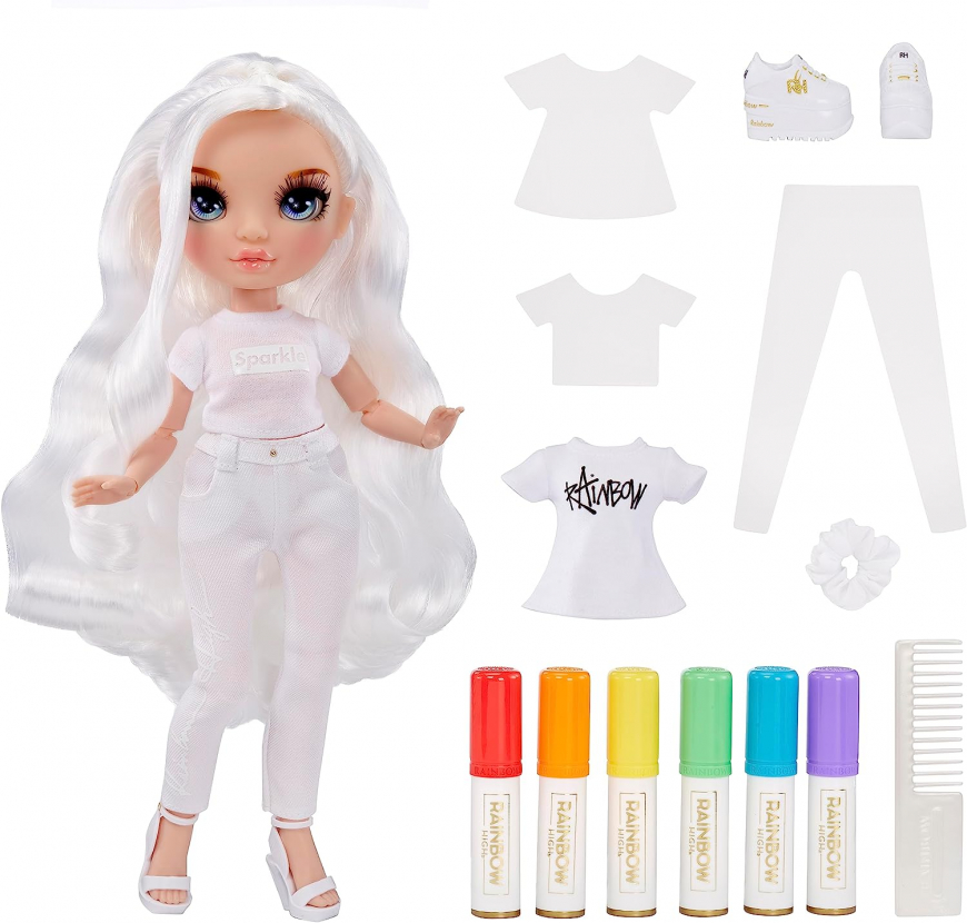 Rainbow High Color and Create Custom Doll Blue eyes