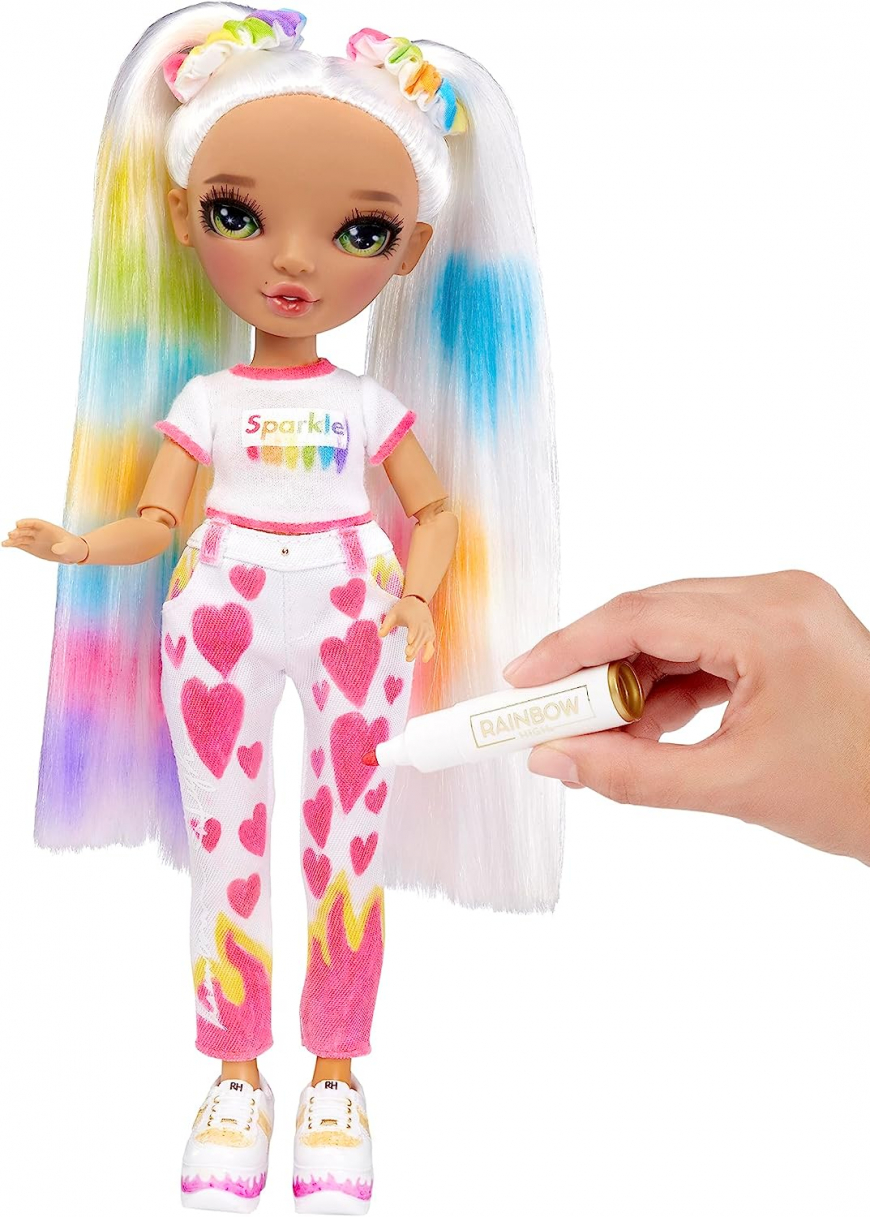 Rainbow High Color and Create Custom Doll Green eyes