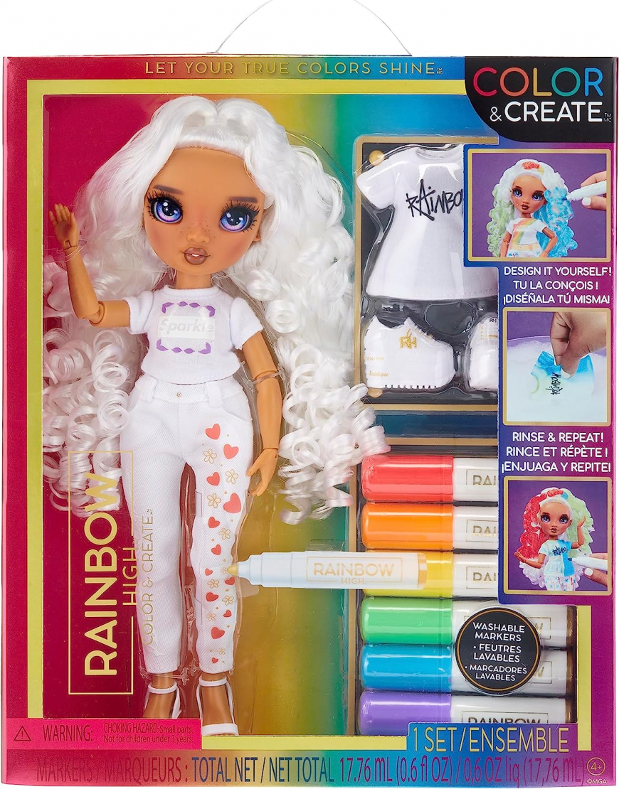 Rainbow High Color and Create Custom Doll Purple eyes