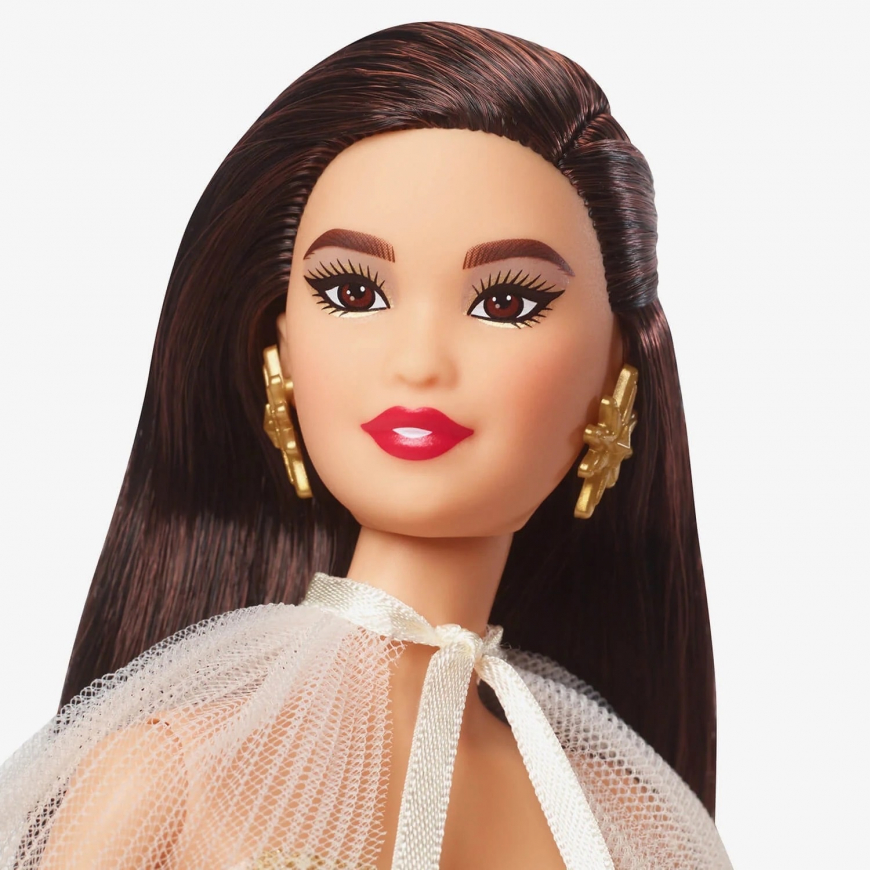 Barbie Signature Holiday Barbie 2023 brunette doll asian