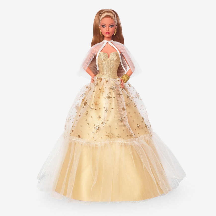 Barbie Signature Holiday Barbie 2023 golden blonde hair doll ( Karl  sculpt)