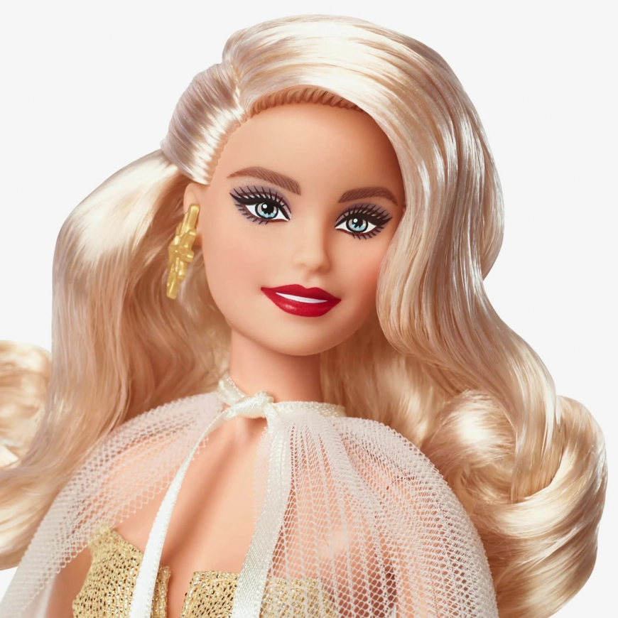 Barbie Signature Holiday Barbie 2023 blonde doll HJX08