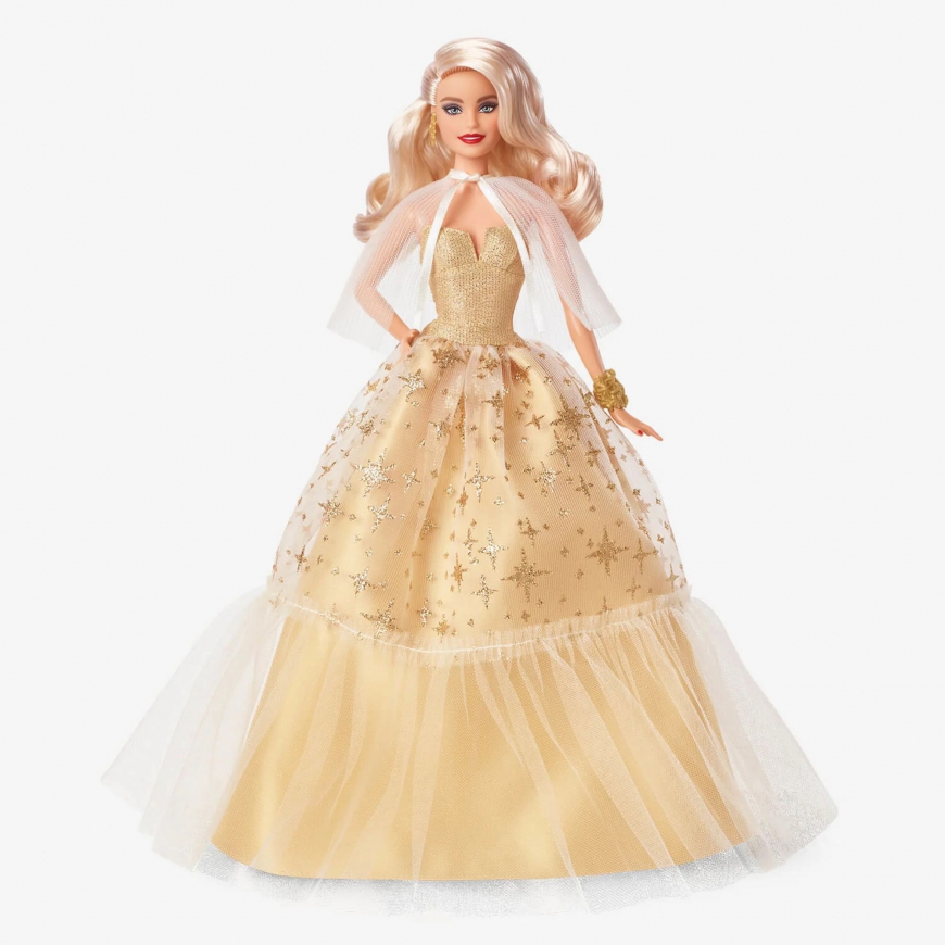 Barbie Signature Holiday Barbie 2023 blonde doll HJX08