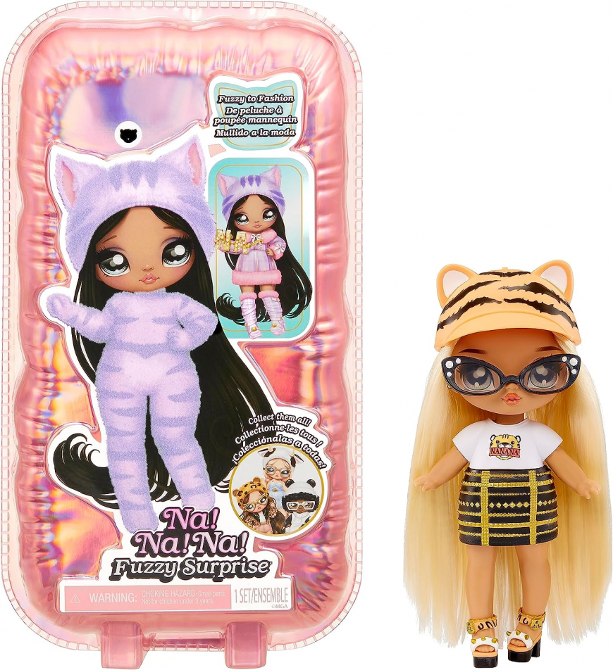 Na Na Na Surprise Fuzzy Surprise Tiger girl doll